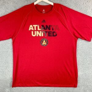 Adidas Atlanta United FC Shirt Mens XL Red MLS Soccer Futbol Football Athleisure